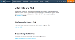 Desktop Screenshot of hilfe.ecall.ch