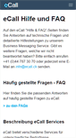 Mobile Screenshot of hilfe.ecall.ch